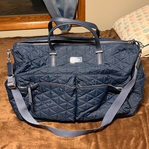 Kate Spade Navy Quilted Travel Bag
